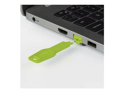 LINDY RJ45 Port Schlösser grün, 10 Stck + 1 Schlüssel