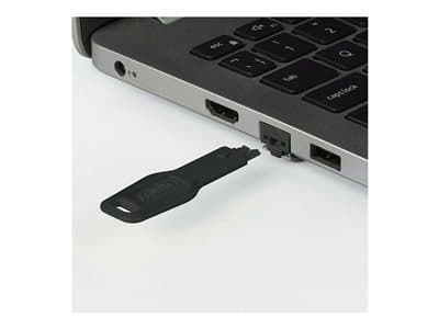 LINDY RJ45 Port Schlösser SCHWARZ, 10 Stck + 1 Schlüssel