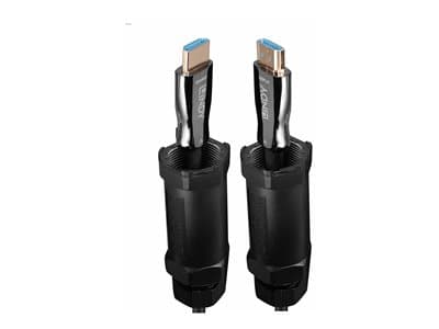 LINDY 50m gepanzert Fibre Optic Hybrid