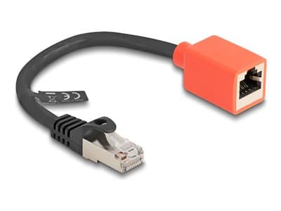 DELOCK RJ45 Geräteschutz Adapter Cat.6A S/FTP 20cm