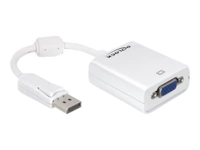 DELOCK Displayport Adapter DP -> D-Sub15 St/Bu weiß