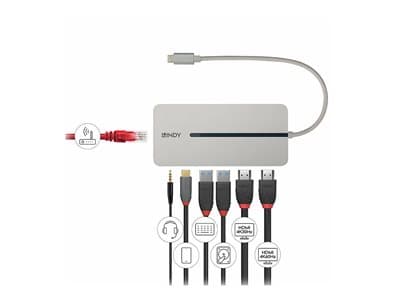 LINDY USB 3.2 Typ C Mini Dock 2x HDMI