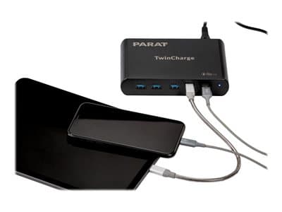 PARAT TC5 TwinCharger GaN schwarz