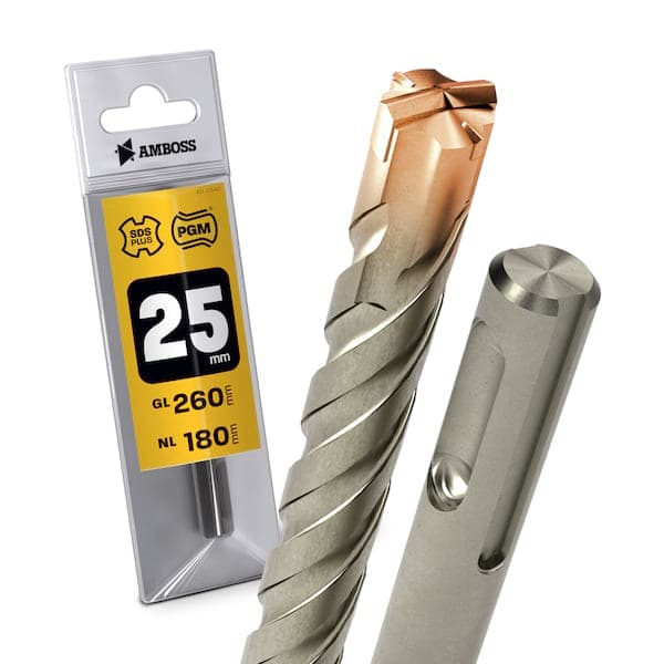 1x Bohrer SDS Plus Schaft - Ø:25 mm - GL: 260 mm