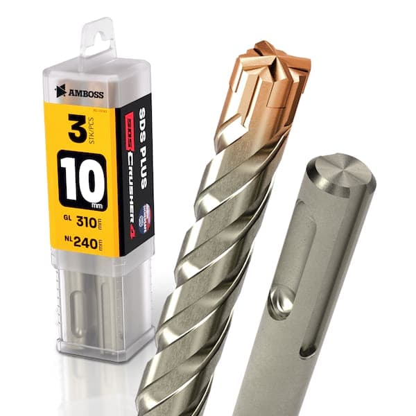 3x Bohrer SDS Plus Schaft - Ø:10 mm - GL: 310 mm