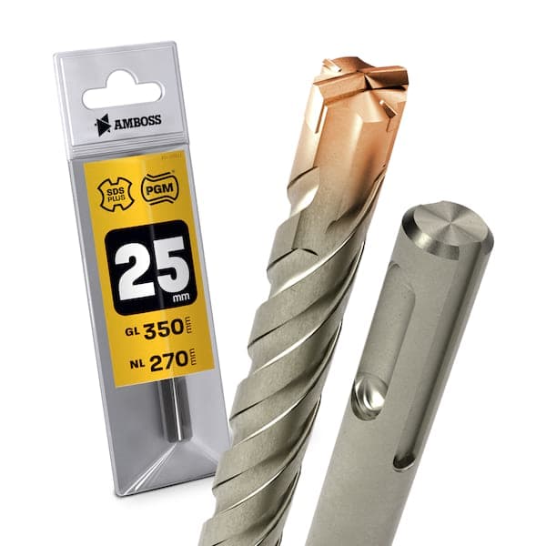 1x Bohrer SDS Plus Schaft - Ø:25 mm - GL: 350 mm