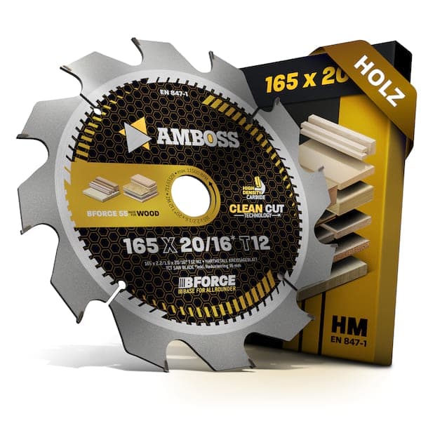 HM Kreissägeblatt - 165 x 2.2/1.6 x 20 Z12 WZ