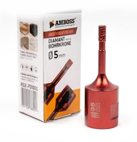 Amboss Red Edition Bohrkrone 5 mm