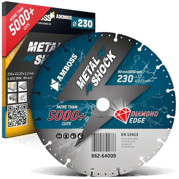 Amboss Metal Shock 5000+ - Diamant Trennscheibe 230 x 2,2 x 22,23 mm