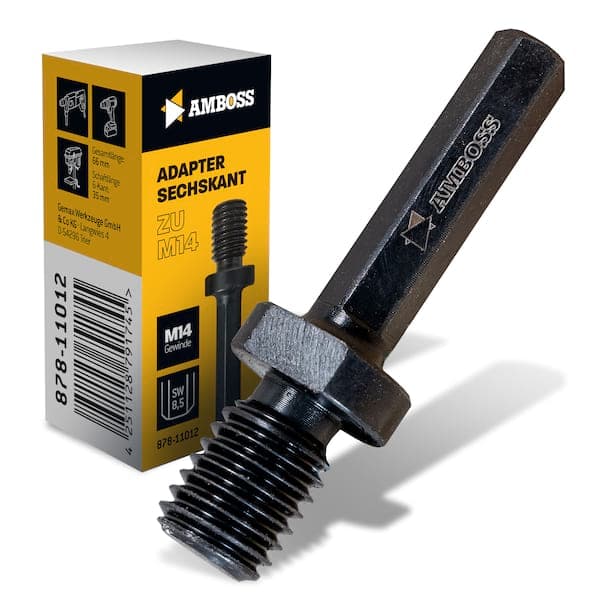 Amboss Adapter Sechskant zu M14
