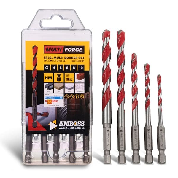 Amboss Mehrzweck Bohrer Satz 5-tlg. Ø 4.0-10.0 mm