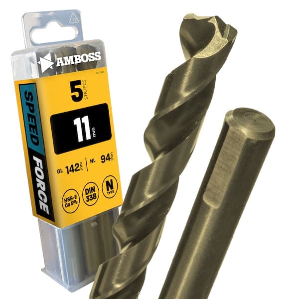 5 x HSS-ECo SPEED Force Metallbohrer DIN 338 - Ø:11 mm