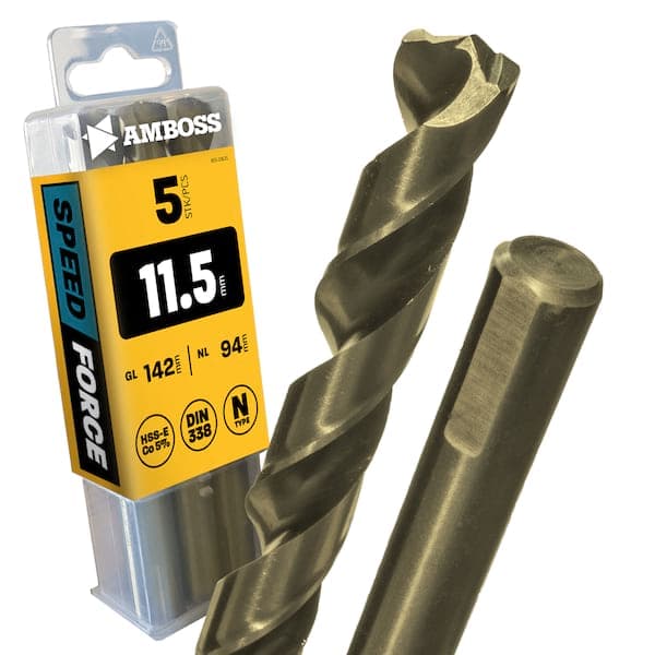 5 x HSS-ECo SPEED Force Metallbohrer DIN 338 - Ø:11.5 mm