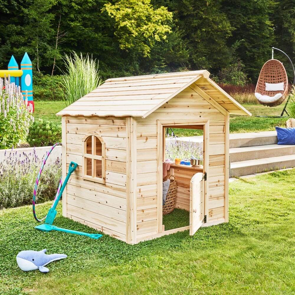 Home Deluxe Casa de juegos DER GROSSE PALAST - 106 x 111 cm Nature sin banco