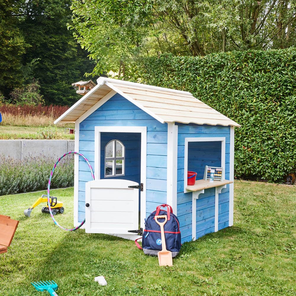 Home Deluxe Casa de juegos DER GROSSE PALAST - 106 x 111 cm Azul sin banco