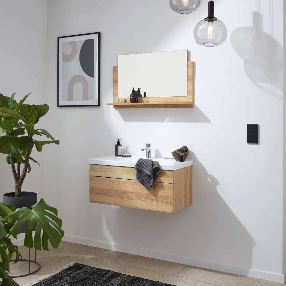 Home Deluxe Conjunto de muebles de cuarto de baño WANGEROOGE BIG M - madera
