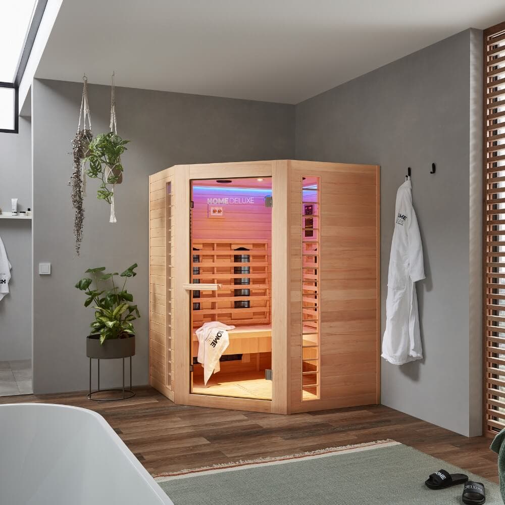 Home Deluxe REDSUN DELUXE XXL cabina de infrarrojos - 150 x 150 cm para 4 personas