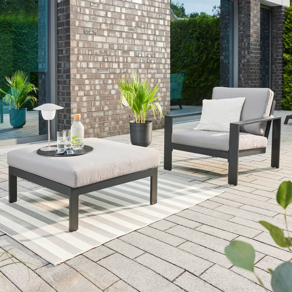 Home Deluxe Salón de jardín de aluminio RIO S - antracita
