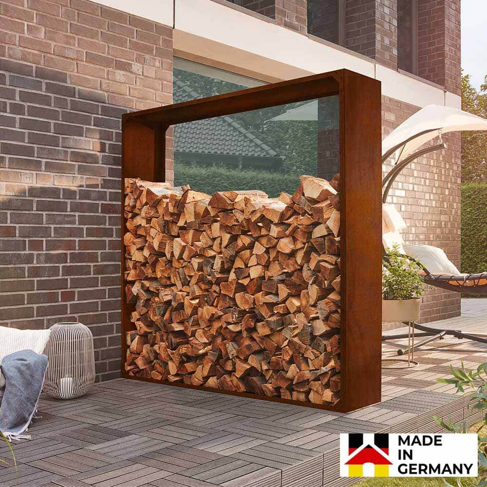 Home Deluxe Almacén de madera de acero NANGA - Made in Germany