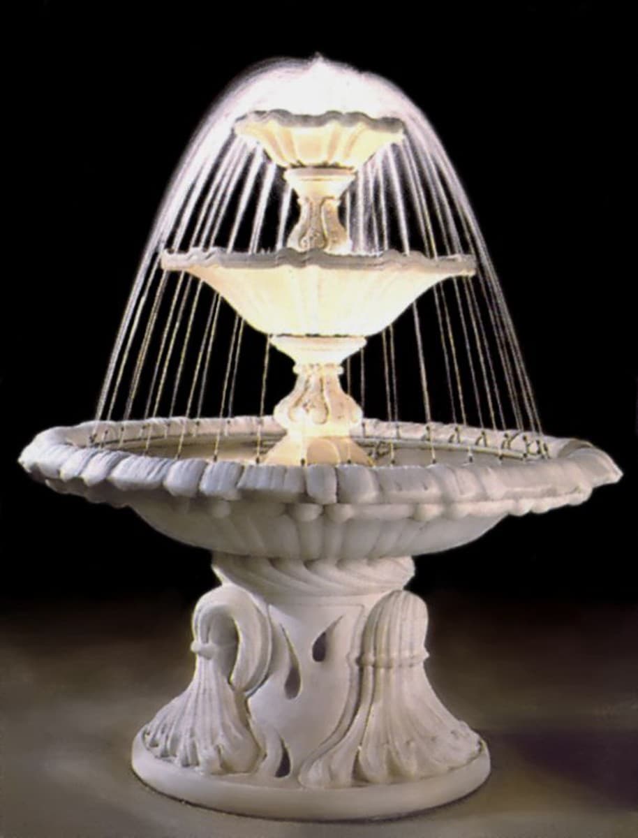 Casa Padrino Barock Springbrunnen / Gartenbrunnen à 145 x H. 180 cm - Luxus Gartendeko