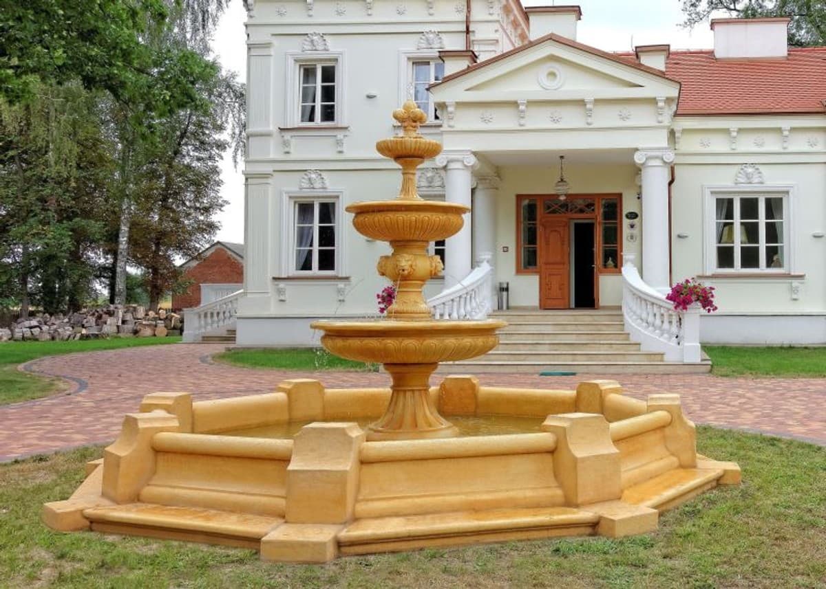 Casa Padrino Barock Springbrunnen / Gartenbrunnen à 490 x H. 280 cm - Edel & Prunkvoll