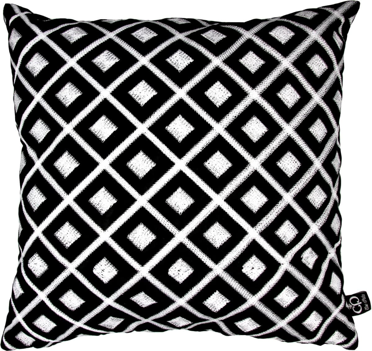 Casa Padrino Luxury Hotel Pillow Black / White 50 x H. 50 cm - Hotel Collection