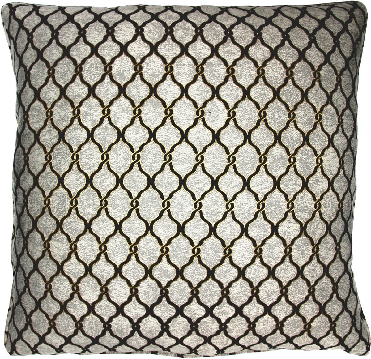 Casa Padrino luxury hotel pillow silver-gray / black / gold 50 x H. 50 cm - hotel collection