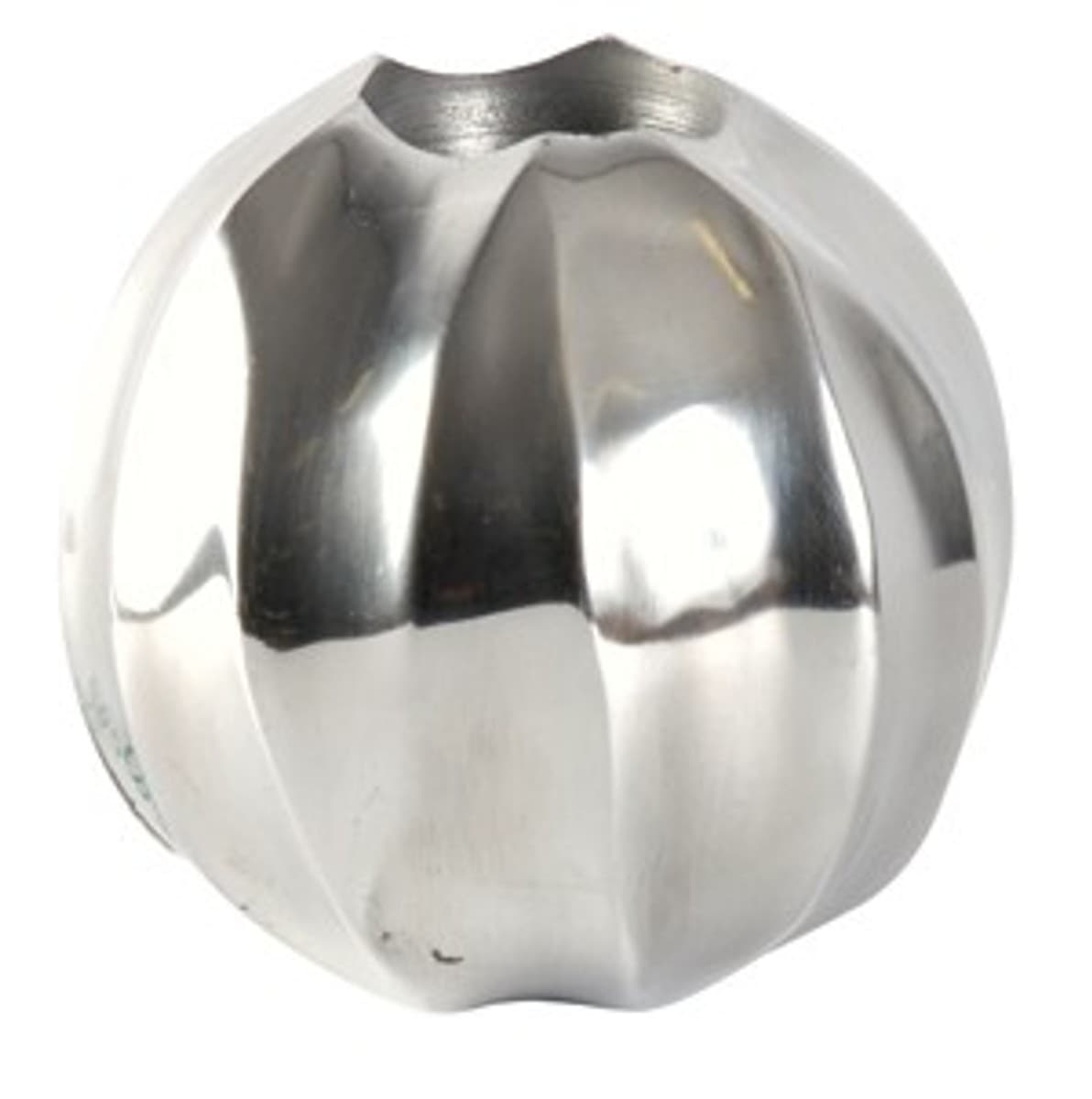 Designer Shine Teelicht Halter aus poliertem Aluminium Durchmesser 12,5 cm - Teelichter Kerzenhalter