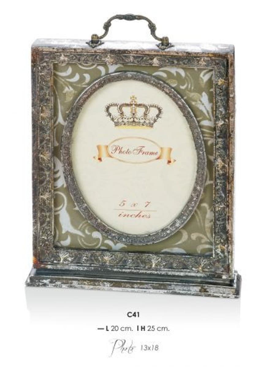 Casa Padrino Barock Bilderrahmen Antik Stil 25 x 20 cm - Bilder Rahmen Foto Rahmen Jugendstil Antik Stil Mod AX15