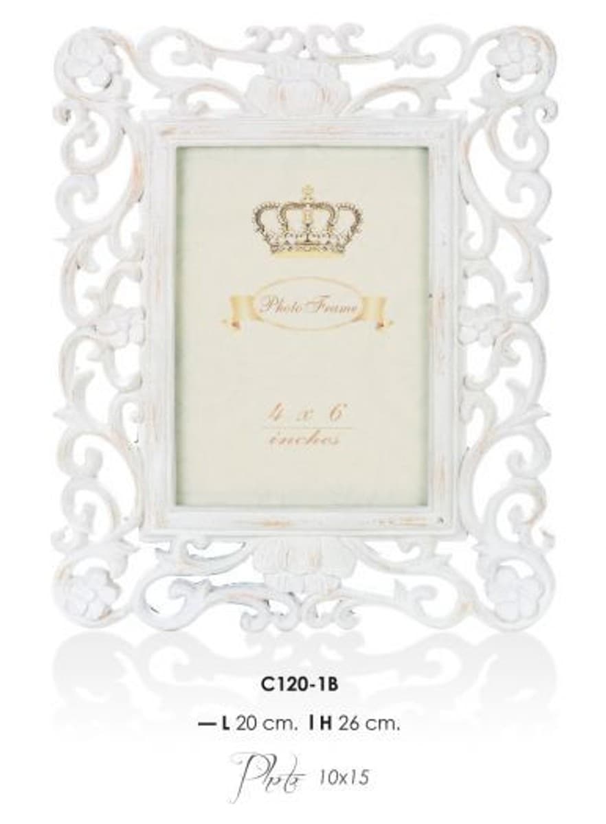 Casa Padrino Barock Bilderrahmen 26 x 20 cm Antik Look - Bilder Rahmen Foto Rahmen Jugendstil Antik Stil Mod AX17