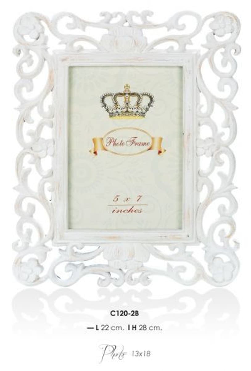 Casa Padrino Barock Bilderrahmen Antik Stil 28 x 22 cm - Bilder Rahmen Foto Rahmen Jugendstil Antik Stil Mod AX19