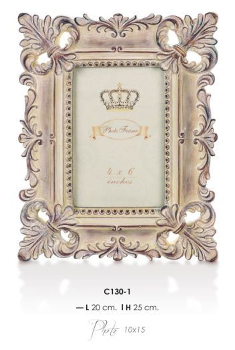 Casa Padrino Barock Bilderrahmen 25 x 20 cm Antik Look - Bilder Rahmen Foto Rahmen Jugendstil Antik Stil Mod AX20