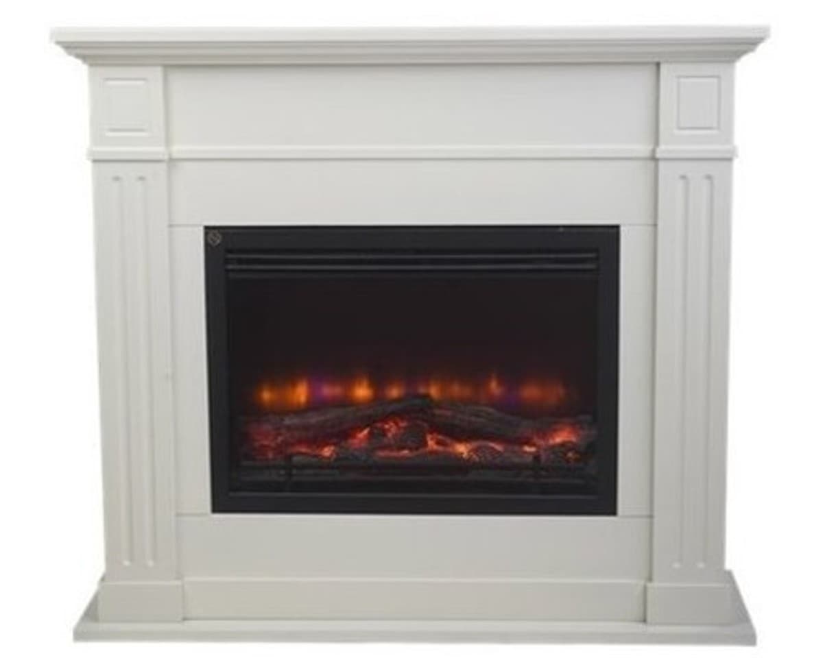 Casa Padrino Jugendstil Elektro Kamin B 100 x H 89 x T 30 cm - Elektrokamin - Wohnzimmer Antik Stil Kamin
