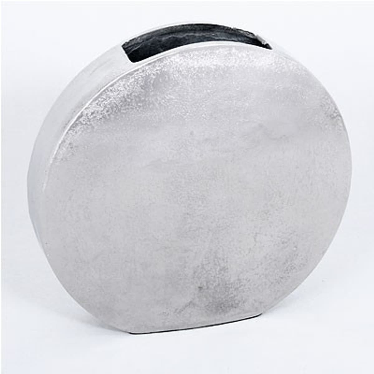 Casa Padrino Designer Aluminium Blumenvase 38 x 8 x H 40 cm - Vintage Look