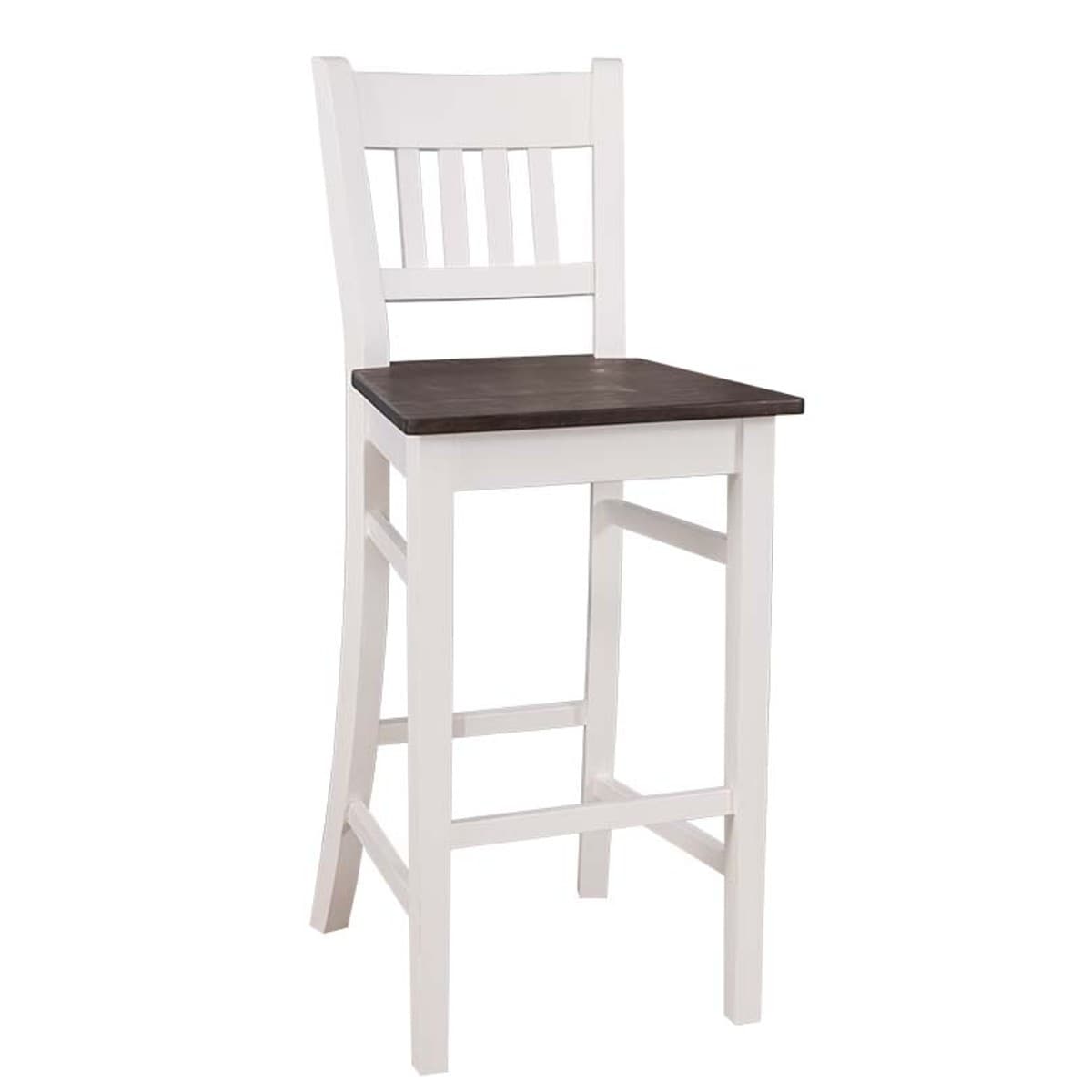 Casa Padrino Bar Stuhl Massivholz - Shabby Chic Landhaus Stil Barhocker