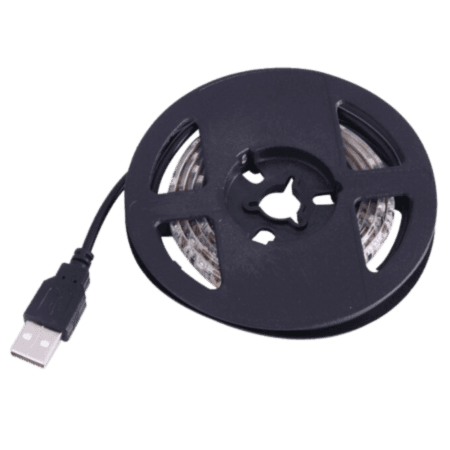 LED-taustavalo USB Valkoinen 1.5m