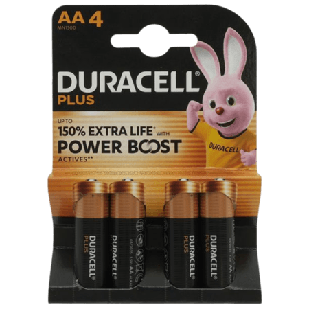 Duracell Plus Paristot Mignon AA – 4 kpl