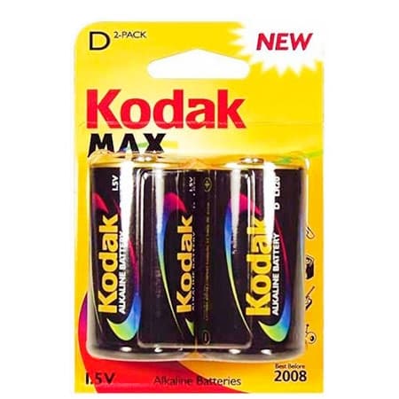 Kodak Max Alkaline D/LR20 paristot - 2 kpl