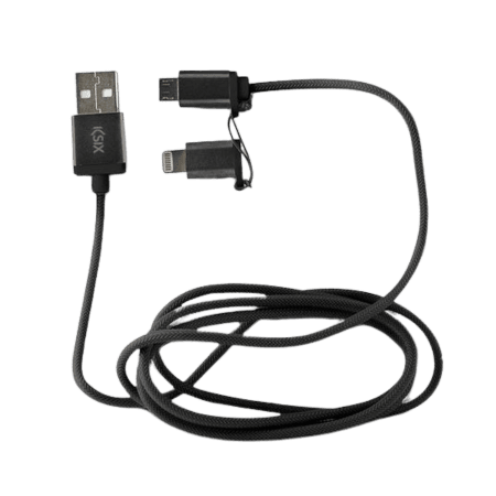 KSIX USB Micro-USB & Apple Lightning muunnin