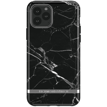 Richmond & Finch Musta marmorikuori iPhone 11 Pro Max suojakotelo