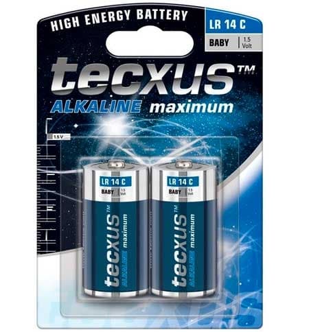 Tecxus Alkaline Maximum C paristot ja akut
