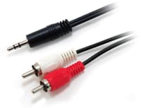 Equip 14709207 Audio-Kabel 2,5 m 3.5mm 2 x RCA Schwarz