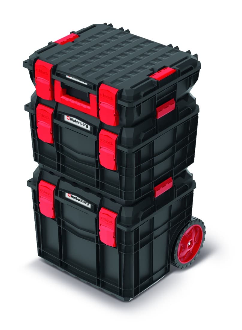 KISTENBERG Zestaw Skrzyń narzędziowych C Block PRO 3w1 80 - KXCS454080 - czarny