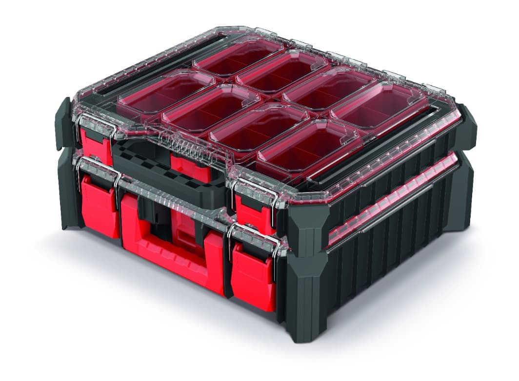 KISTENBERG Zestaw Organizerów CMX 45 B niski - KCXS4540B - czarny