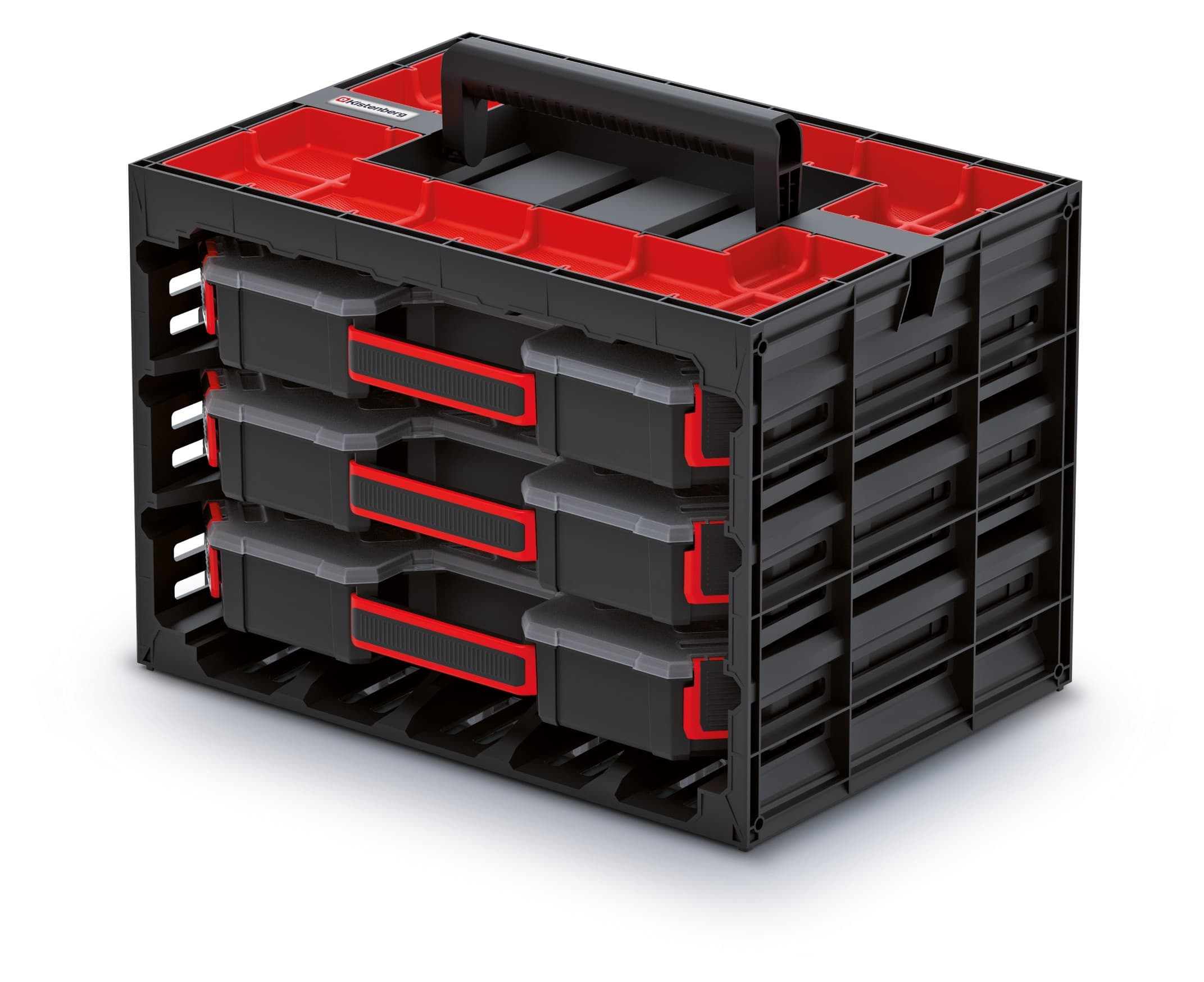 KISTENBERG Zestaw Organizerów w walizie Tager CASE 40 B - KTC40306B - czarny