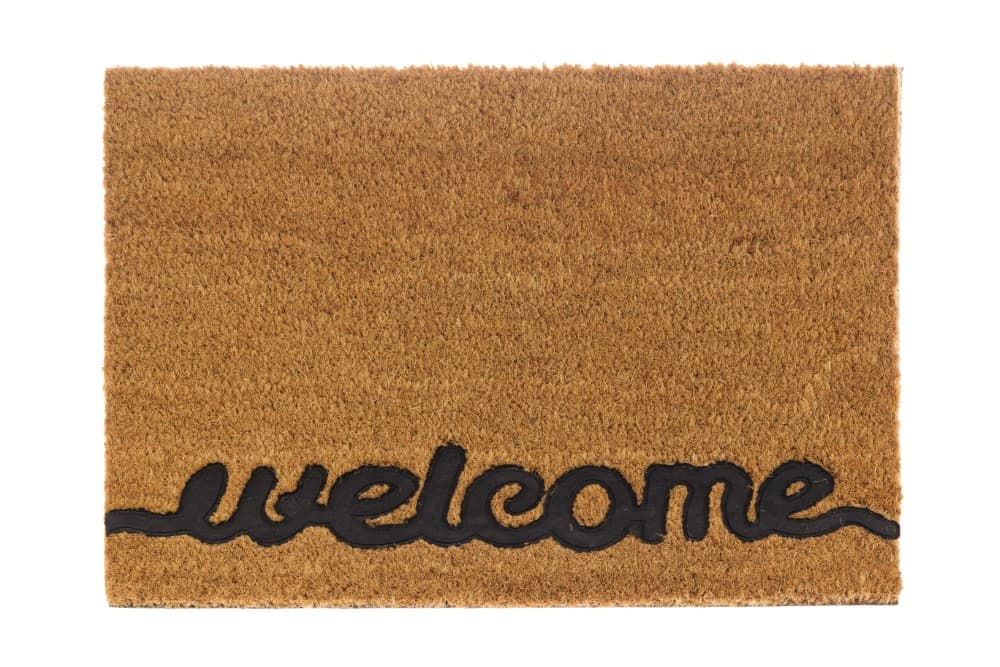 Wycieraczka pod drzwi „Welcome 60 x 40 cm, brązowa