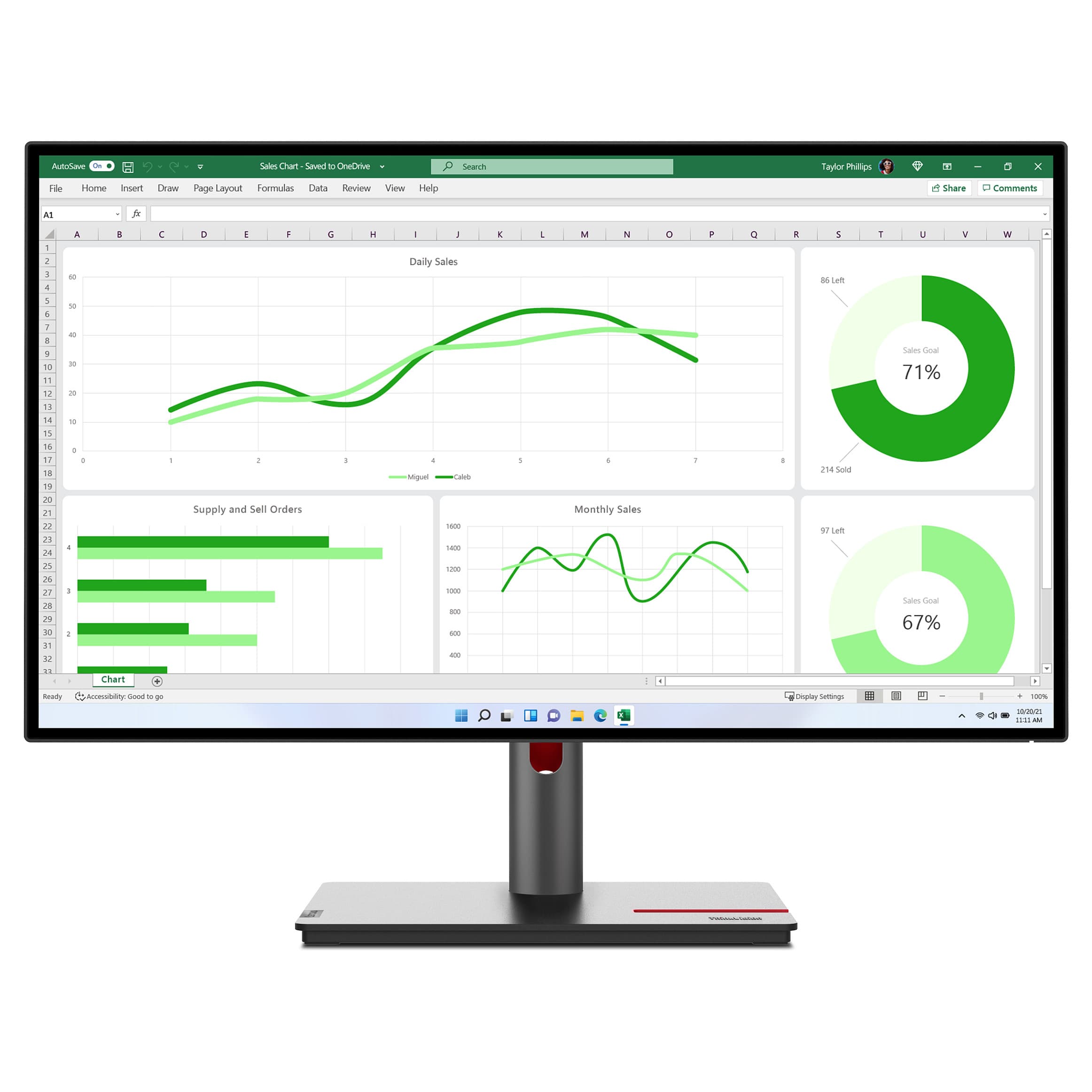 Lenovo ThinkVision P27q-30 computer monitor