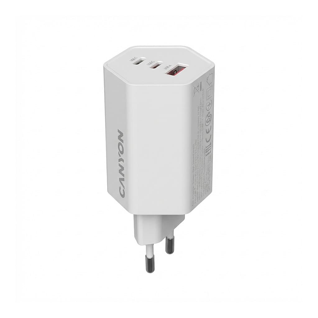 Canyon Charger HEXAGON 65 GaN 65W 2xPD 1xQC EU white