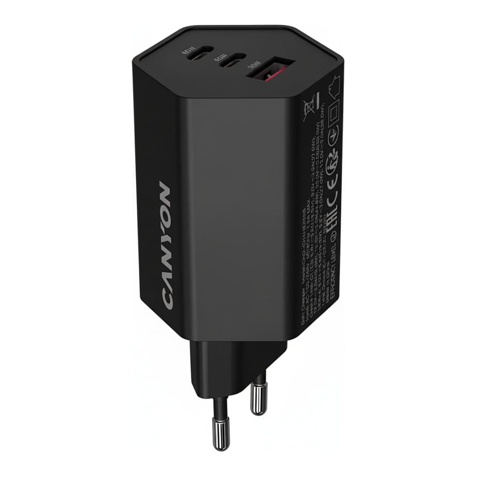 Canyon Charger HEXAGON 65 GaN 65W 2xPD 1xQC EU black