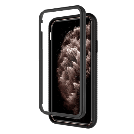 Hybride hoesje met schermbeveiliging iPhone 13 Transparant